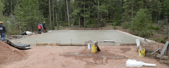 Initial Concrete Installation